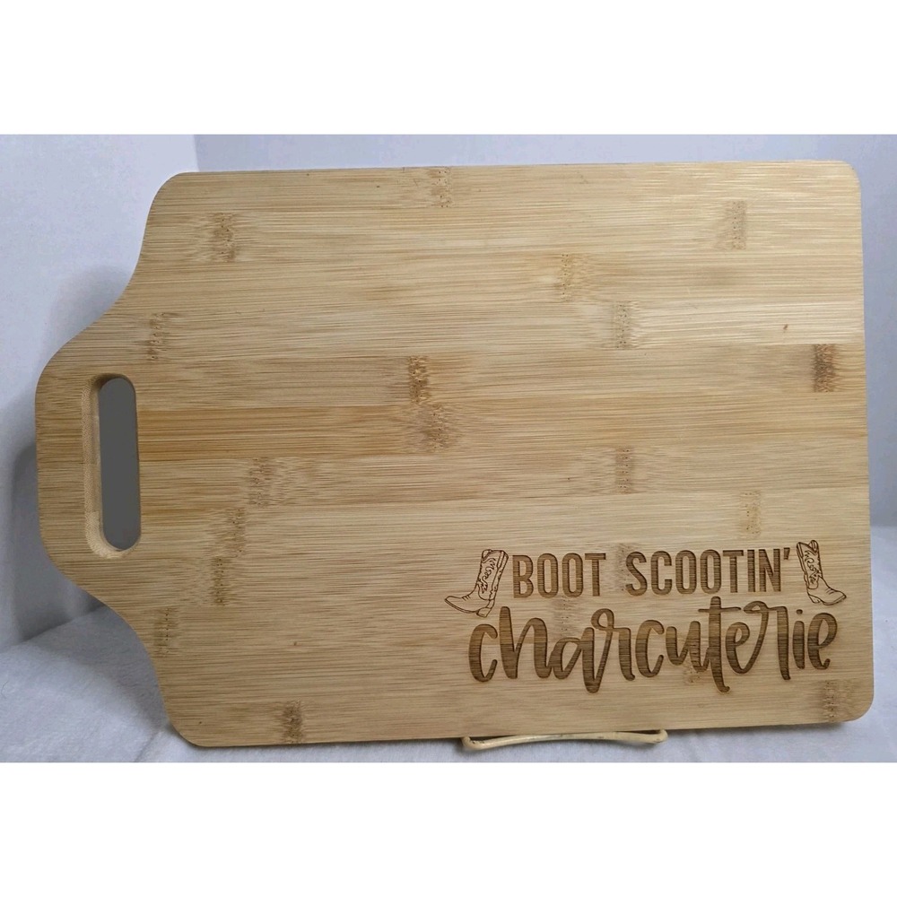 Bamboo Boot Scootin' Charcuterie 15" Cutting Board